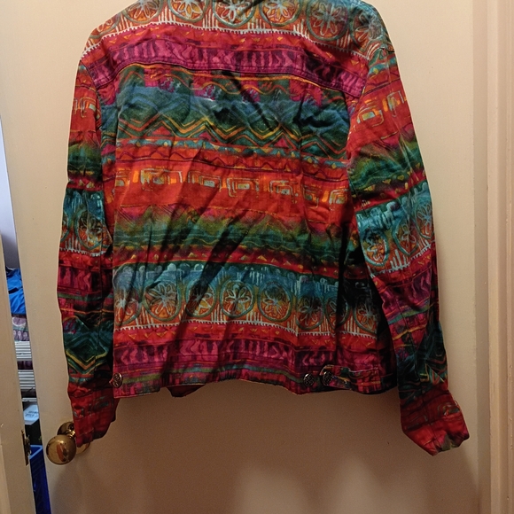 Chico's Multicolor Jean Jacket - Picture 2 of 3